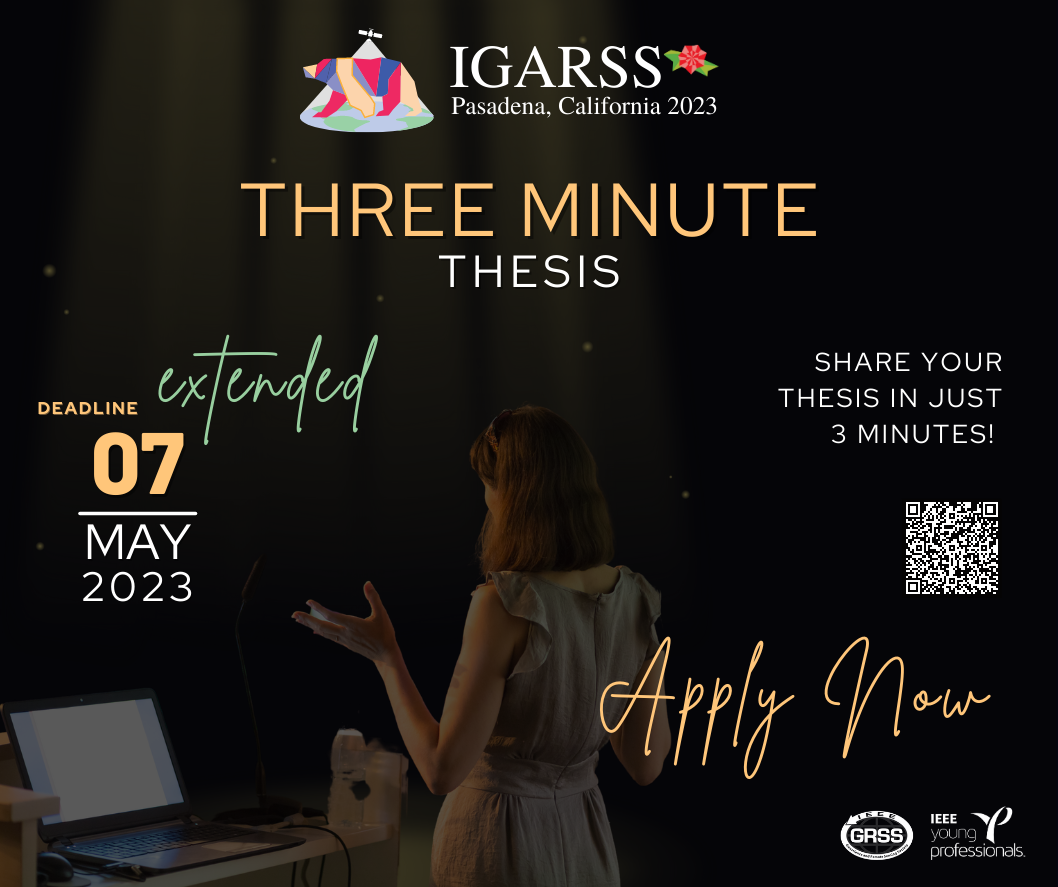 Three Minute Thesis IGARSS 2023 GRSSIEEE